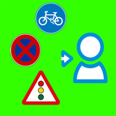 Traffic sign icon