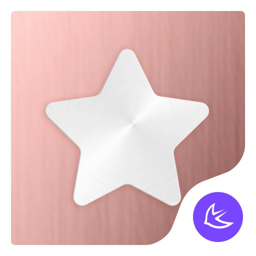 Modern Gold Rose APUS Launcher theme icon