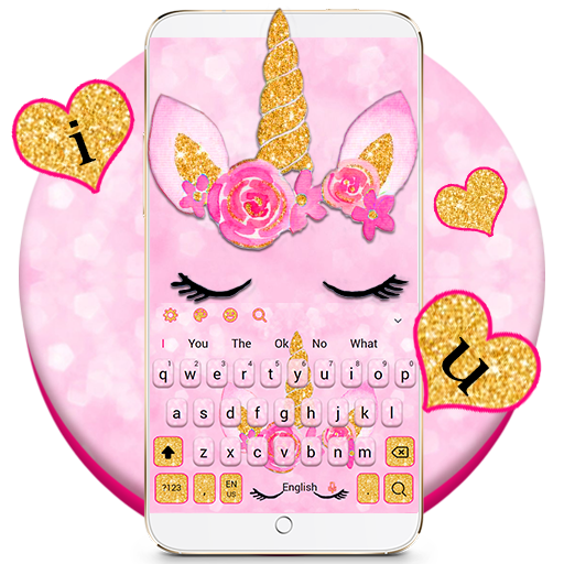 Glisten Pink Unicorn Cat Theme icon