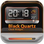 BlackQuartz Clock Widget on 9Apps