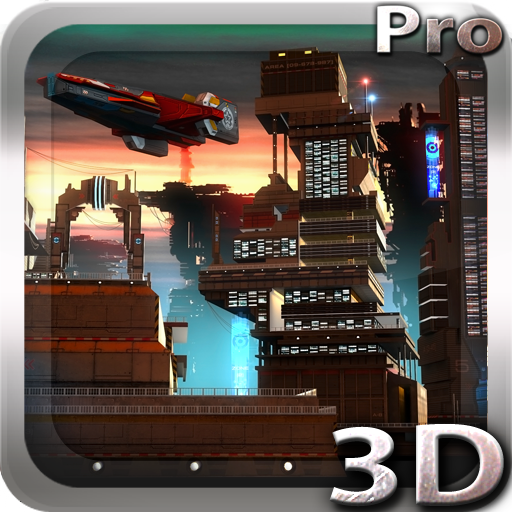 Space Cityscape 3D LWP icon