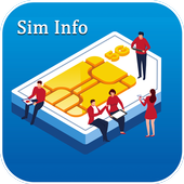 Sim Card Number Details &amp; contact info icon
