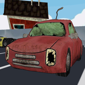 Cartoon car parking 3D two icon