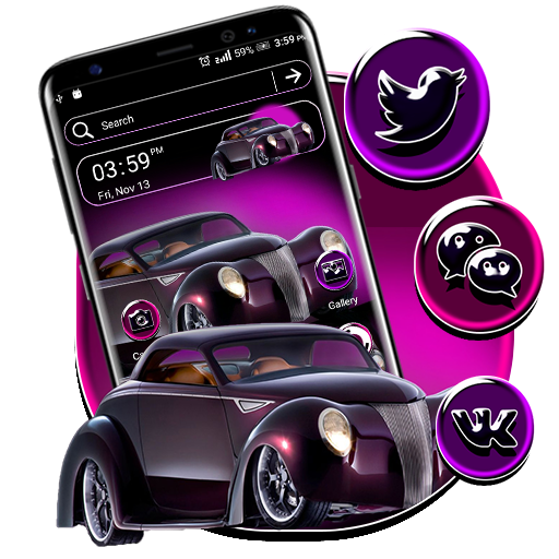 Purple Car Theme icon