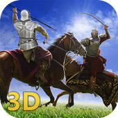 Medieval Knight Fighting Horse Ride 3D icon