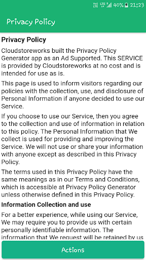App Privacy Policy Generator screenshot 3
