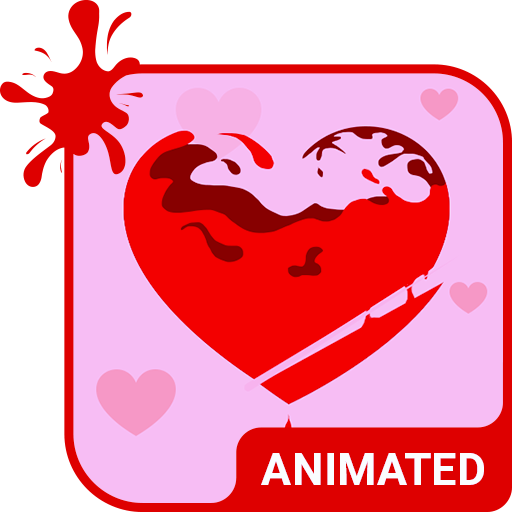 Love Flood Animated Keyboard   أيقونة