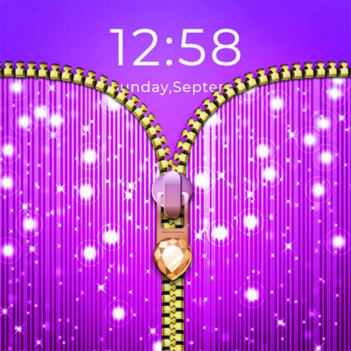 Glitter Zipper Lock Screen icon