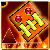 Geometry in fire meltdown icon