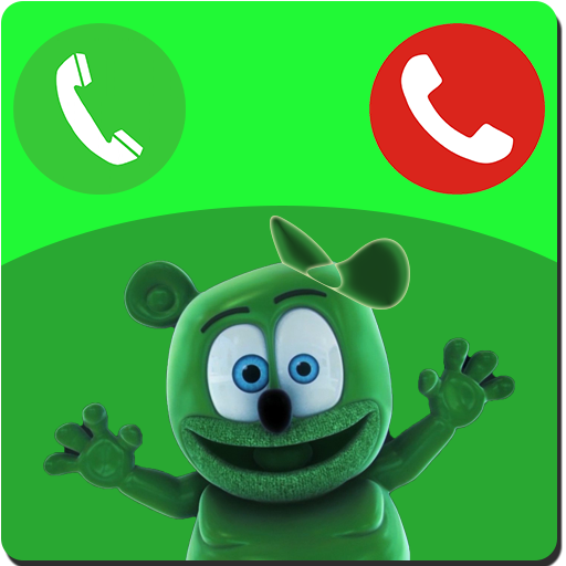 Fake call and chat simulation for Gummy bear icon