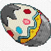 Cross Stitch Sandbox Color By Number Easter Indraw icon