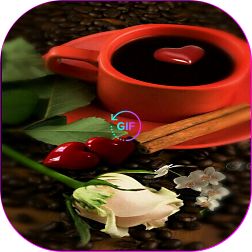 Fleurs Images café Gif icon