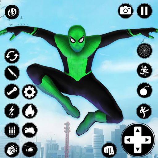 Miami Spider Rope Hero Mission icon