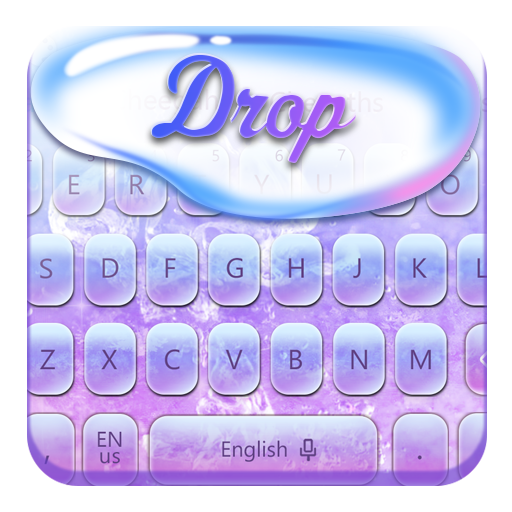 Glass water keyboard icon
