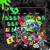 Street Skull Graffiti Keyboard on 9Apps