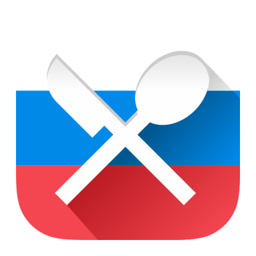 Russian food: Russian cuisine icon