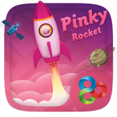 Pinky Rocket GO Launcher Theme icon
