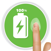 Finger battery charger prank icon