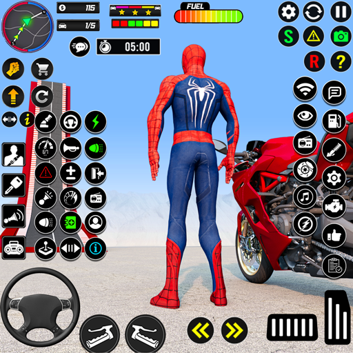 Superhero Tricky Bike Stunt 3D icon