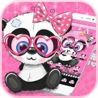 Pink Baby Panda Theme on 9Apps