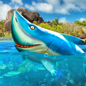 Hungry Blue Whale Wild Shark Attack Simulator 2019 icon