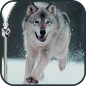 Wolf Zipper Screen Lock icon