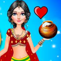 Indian Saree Dress Up and chaniya choli dresses on 9Apps