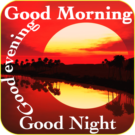 Good morning evening night messages and images Gif icon