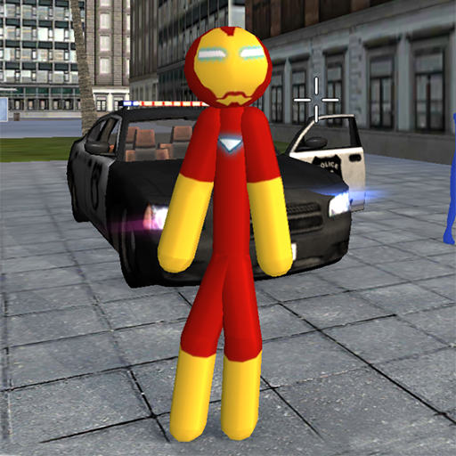 Iron Stickman Rope Hero Gangstar Crime icon