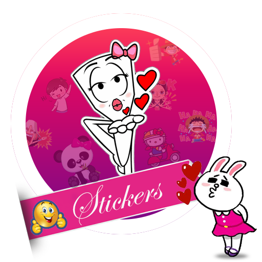 Latest stickers and stickers maker icon