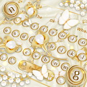 Golden Silk Diamond Pearl Keyboard icon
