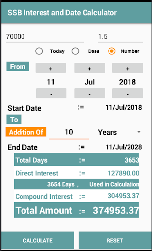SSB Interest And Date Calculator screenshot 7
