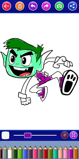 teen coloring the titans cartoon go game screenshot 3