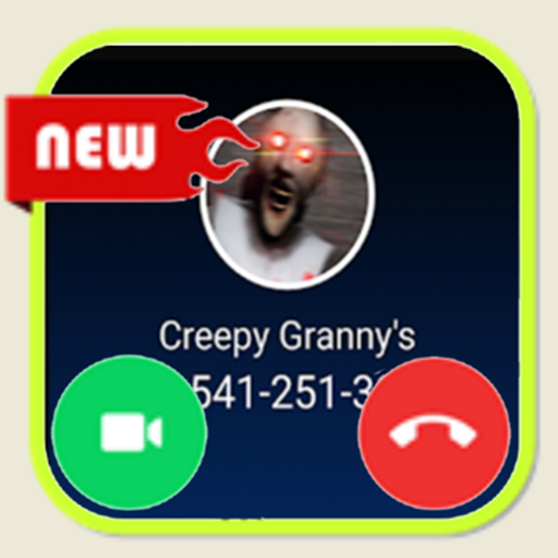 Creepy Granny's callprank and wallpapers icon
