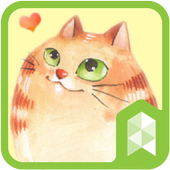Lovely cute cat Launcher theme icon
