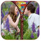 Couple Photo ZipperLock Screen icon