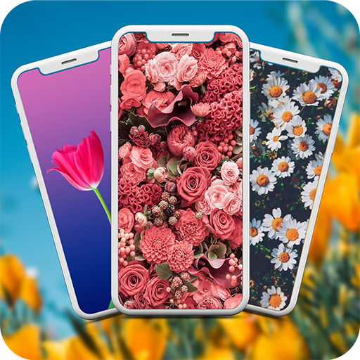 Super beautiful flower garden wallpapers in colors icon