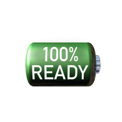 Battery 100% Ready icon