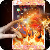 Fire Screen Transparent Prank icon