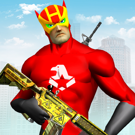 Rope Frog shooting Superhero- 2021 Hero war games icon