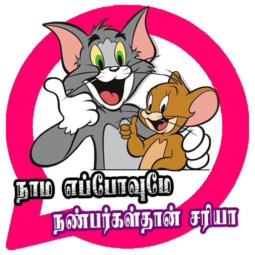 Tom and Jerry What's Up Stickers App in Tamil icon
