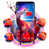 3D Fantasy Night Reindeer Launcher Theme icon