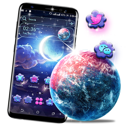 Night Moon Launcher Theme icon