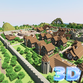 City of 3d Blocks: Zombie Apocalypse Survival Game icon