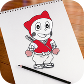 Learn To Draw Ninja Hattori icon