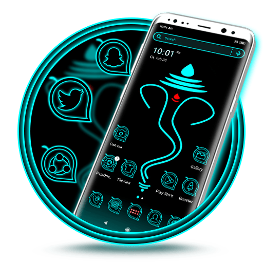 Ganesh Ji Neon Launcher Theme icon