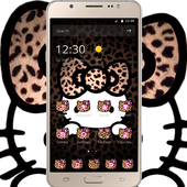 Yellow Leopard Kitty Diamond Themes icon