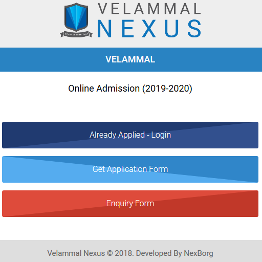 Velammal Nexus - Admission icon