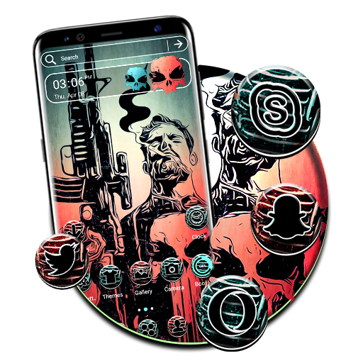 Gun Man Launcher Theme icon