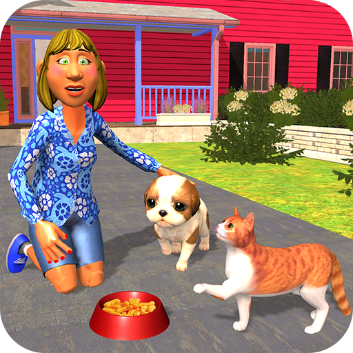 Virtual Pet Dog &amp; Cat Simulator: Animal life games icon
